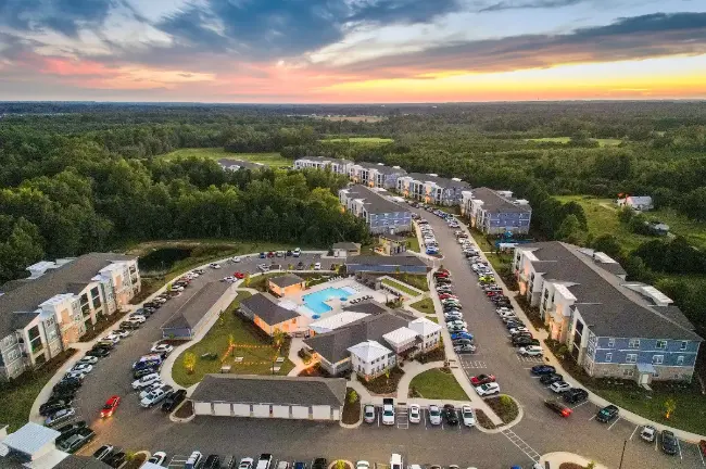Aeriel view of Oasis at Heritage Apartments